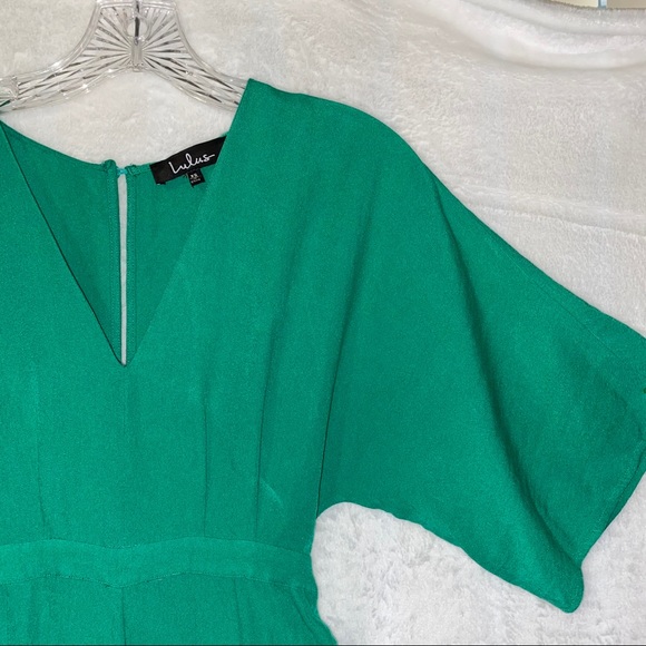 Green Lulus Wide Leg Jumpsuit - Picture 3 of 4